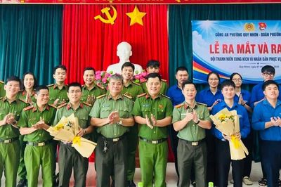 100% Chi đoàn Công an cấp xã triển khai 'Đội thanh niên xung kích vì nhân dân phục vụ'