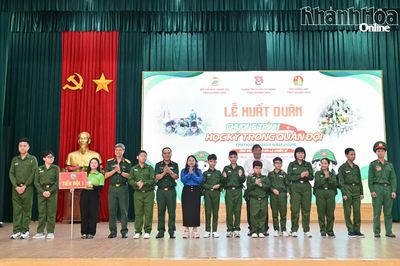 Xuất quân chương trình 'Học kỳ trong quân đội' tỉnh Khánh Hòa năm 2026