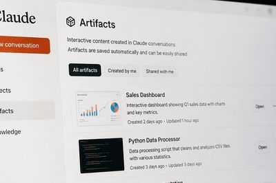 Claude Artifacts: Tính năng tạo website, dashboard và ứng dụng tương tác ngay trên trình duyệt
