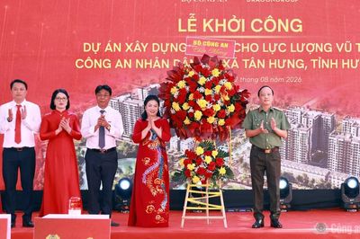 Khởi công gần 1.400 căn hộ cho lực lượng Công an tại Hưng Yên