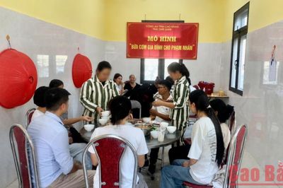 Trại tạm giam Công an tỉnh tổ chức 'Bữa cơm gia đình cho phạm nhân'