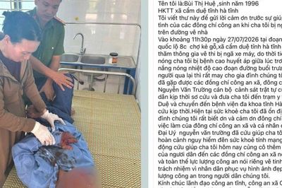 Người đàn ông đang đi xe máy bất ngờ ngã gục giữa đường vắng, may mắn gặp 'ân nhân'