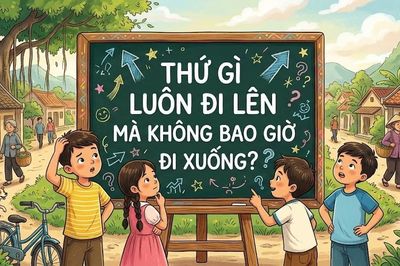Câu đố nhiều người 'bó tay': Thứ gì chỉ đi lên không bao giờ xuống