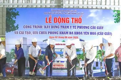 Phường Cầu Giấy khởi công chuỗi công trình nâng cao năng lực y tế cơ sở