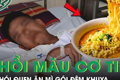 Người đàn ông 40 tuổi nhồi máu cơ tim, suýt chết vì thói quen ăn mì gói đêm khuya