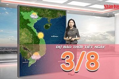 [Video] Dự báo thời tiết ngày 3/8/2026: Bắc Bộ tiếp tục có mưa rào và dông, Trung Bộ gia tăng nắng nóng
