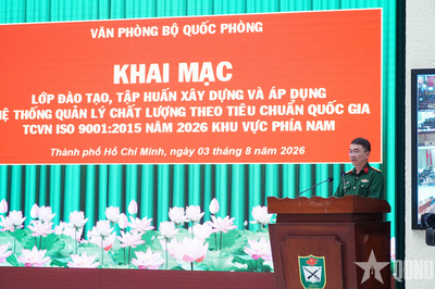 Văn phòng Bộ Quốc phòng tập huấn về hệ thống quản lý chất lượng ISO 9001:2015 tại phía Nam