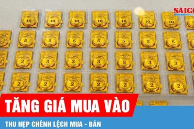 Vàng miếng SJC lên 141 triệu đồng/lượng, chênh lệch mua - bán hạ nhiệt