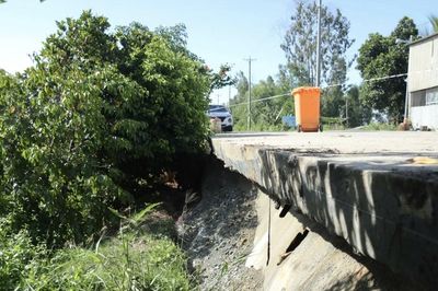 An Giang khẩn trương khắc phục đoạn sạt lở hơn 20m trên tuyến đường ĐH80