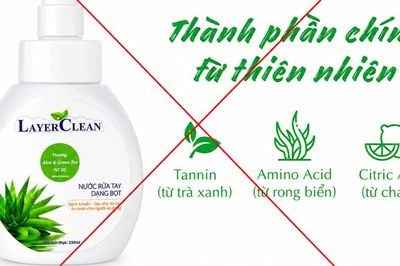 Nước rửa tay Layer Clean bị thu hồi trên toàn quốc