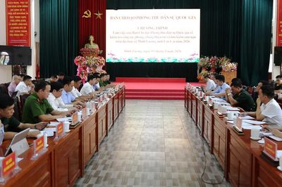 Đoàn công tác Ban Chỉ đạo Phòng thủ dân sự quốc gia kiểm tra công tác phòng, chống thiên tai tại xã Minh Lương