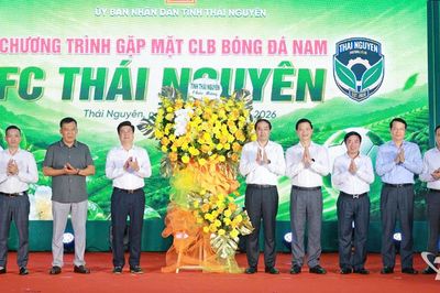 Lãnh đạo tỉnh gặp mặt, động viên Câu lạc bộ Bóng đá nam Thái Nguyên