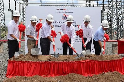Triển khai thi công Dự án Máy 2 Trạm biến áp 220kV Mỏ Cày chào mừng 50 năm thành lập Công ty Truyền tải điện 4