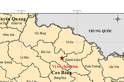 Cao Bằng ghi nhận trận động đất thứ ba trong 5 ngày