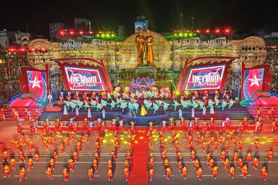 Hình ảnh ấn tượng đêm khai mạc liên hoan quốc tế võ cổ truyền 2026 tại Gia Lai