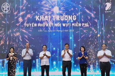 Phường Vĩnh Tuy xây dựng tuyến phố không dùng tiền mặt