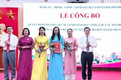 Xã Đại Thanh giảm 12 trường học sau sắp xếp