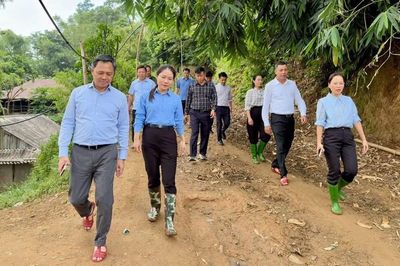 Lãnh đạo tỉnh Sơn La kiểm tra hiện trường sạt lở sau vụ lũ cuốn 3 cháu nhỏ