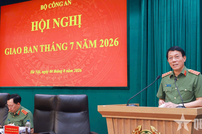 Bộ Công an giao ban công tác tháng 7-2026