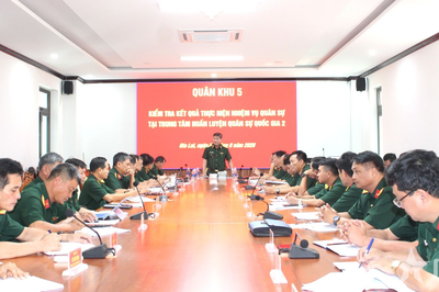 Quân khu 5: Phối hợp triển khai di chuyển Trung tâm Huấn luyện quân sự Quốc gia 2 đến vị trí mới