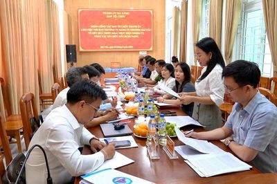Ban Tổ chức Thành ủy làm việc với Đảng ủy phường Hải Vân về công tác tổ chức xây dựng Đảng