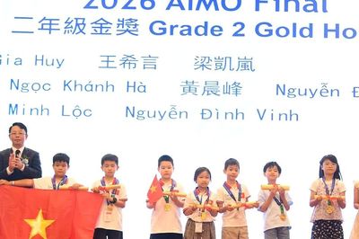 205 thí sinh Việt Nam đạt giải tại Vòng chung kết quốc tế đấu trường Toán học châu Á 2026