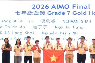 Hơn 200 thí sinh Việt Nam đoạt giải Cuộc thi Đấu trường Toán học Châu Á 2026