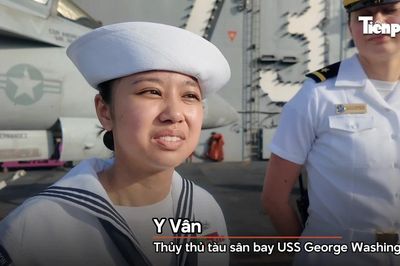 Trò chuyện cùng các thủy thủ gốc Việt làm việc trên tàu sân bay USS George Washington