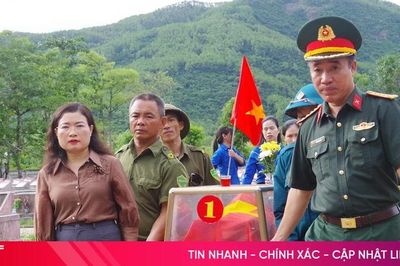 Truy điệu, an táng 8 hài cốt liệt sĩ hy sinh tại chiến trường Đồng Lộc