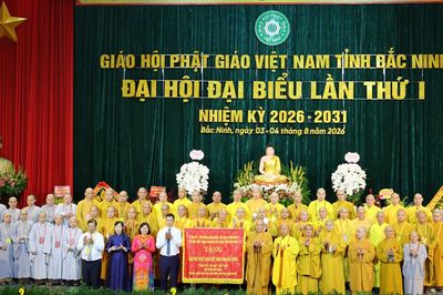 Đại hội Đại biểu Phật giáo tỉnh Bắc Ninh lần thứ I, nhiệm kỳ 2026-2031 thành công tốt đẹp
