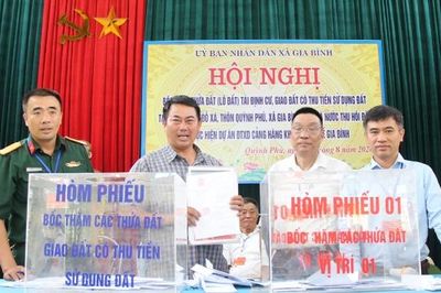 Bắc Ninh: Bốc thăm 413 lô đất tái định cư dự án Cảng hàng không quốc tế Gia Bình