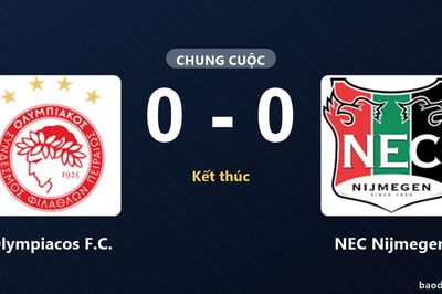 Olympiacos F.C. và NEC Nijmegen cùng chia điểm ở Champions League