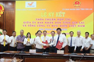 UBND tỉnh Gia Lai và Tổng công ty Bưu điện Việt Nam ký kết hợp tác giai đoạn 2026-2030