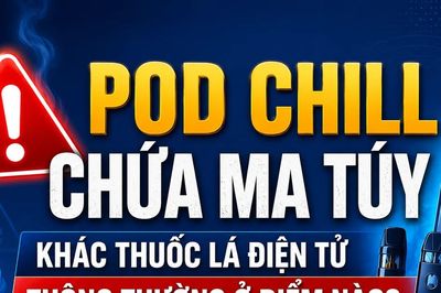 Infographic Pod chill chứa ma túy khác thuốc lá điện tử thông thường ở điểm nào?