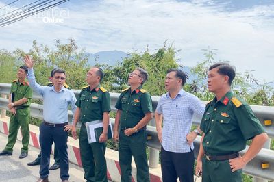 Khảo sát công tác phòng thủ dân sự tại xã Đại Lãnh