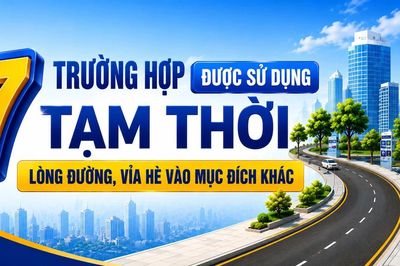 7 trường hợp được sử dụng tạm thời lòng đường, vỉa hè vào mục đích khác