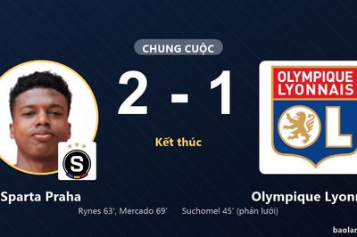 Sparta Praha ngược dòng, Olympique Lyonnais nhận thất bại tại Epet Arena