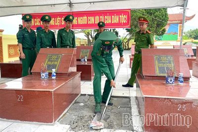 Xã Thái Hòa lấy mẫu hài cốt liệt sĩ phục vụ giám định ADN