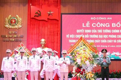 Xây dựng Học viện PCCC&CNCH là một trong 6 học viện đầu ngành trong CAND