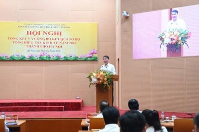 Hà Nội công bố kết quả sơ bộ Tổng điều tra kinh tế 2026
