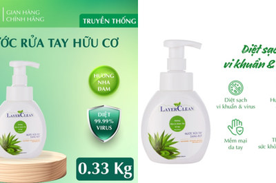 Thu hồi nước rửa tay dạng bọt Layer Clean do vi phạm quy định về mỹ phẩm