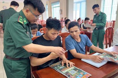 Đồn Biên phòng Ngọc Côn triển khai mô hình chuyển đổi số truyên truyền giáo dục pháp luật, giữ gìn an ninh trật tự