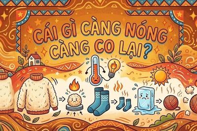 Câu đố 'ngược đời': Càng nóng càng co, 90% trả lời sai