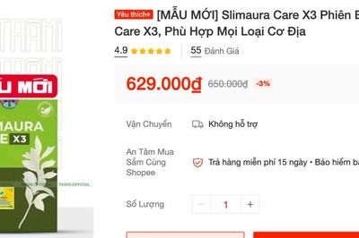 Yêu cầu Shopee, Lazada ngừng bán sản phẩm hỗ trợ giảm cân Slimaura Care x3