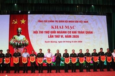 109 thí sinh tranh tài tại Hội thi Thợ giỏi ngành Cơ khí toàn quân lần thứ VI
