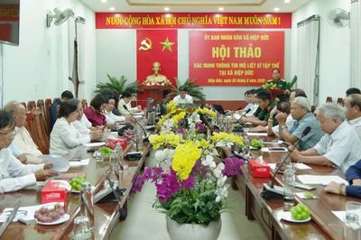 Đà Nẵng: Xác minh thông tin 17 hài cốt nghi là mộ liệt sĩ tập thể tại xã Hiệp Đức