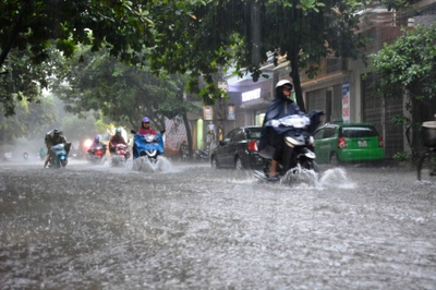 Thời tiết hôm nay (5-8): Bắc Bộ mưa lớn