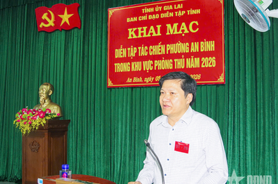Gia Lai: Khai mạc diễn tập tác chiến phường An Bình trong khu vực phòng thủ