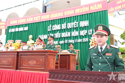 Bộ CHQS tỉnh Quảng Ngãi: Công bố Quyết định thành lập Tiểu đoàn Hỗn hợp Lý Sơn