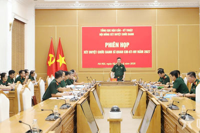Tổng cục Hậu cần - Kỹ thuật: Xét duyệt chức danh sĩ quan chuyên môn - kỹ thuật - nghiệp vụ năm 2027